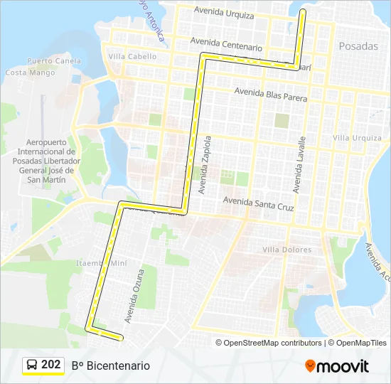202 Bus Line Map