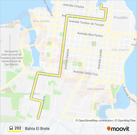 202 Bus Line Map