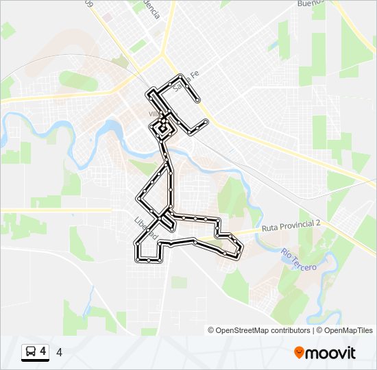 4 bus Line Map