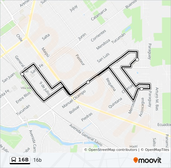 16b Route Schedules Stops Maps 16b