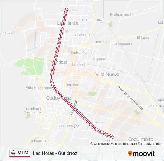MTM Cable Car Line Map