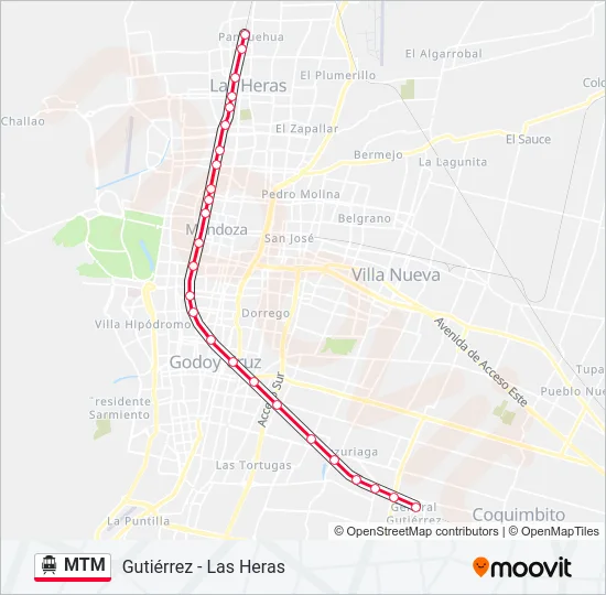 MTM Cable Car Line Map