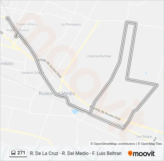 271 Bus Line Map