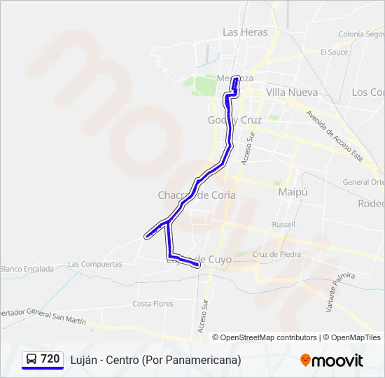 720 Bus Line Map