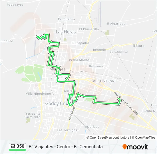 350 Bus Line Map