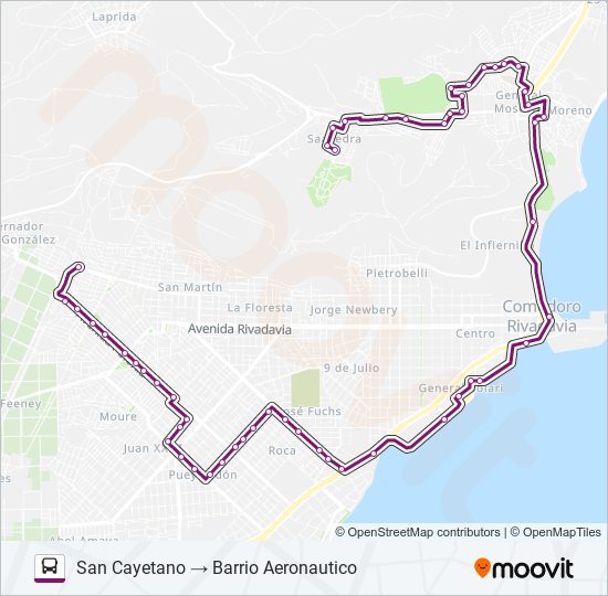 04A1 bus Line Map