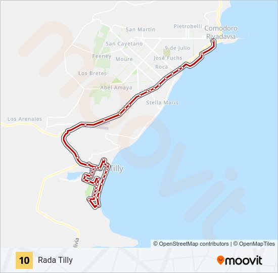10 Bus Line Map