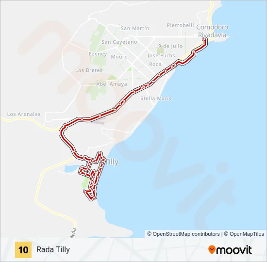 10 Bus Line Map