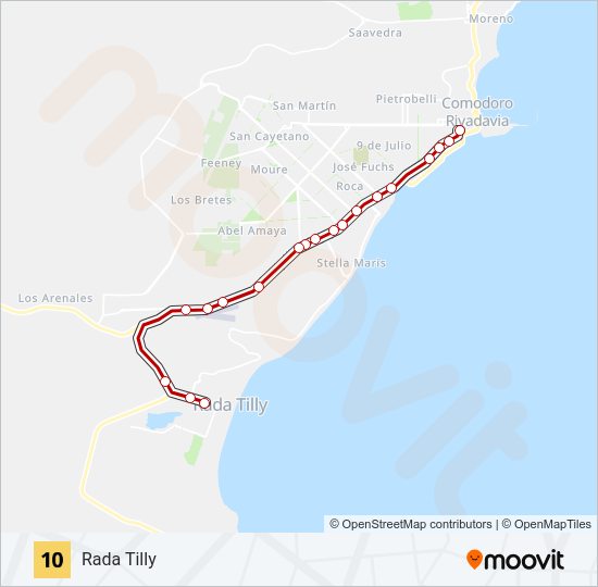 10 Bus Line Map