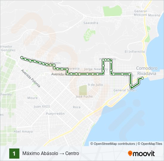 01 bus Line Map