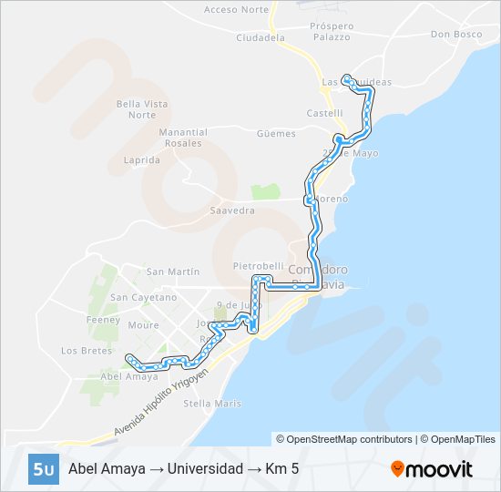 05U Bus Line Map