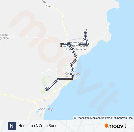 NOCHERO Bus Line Map