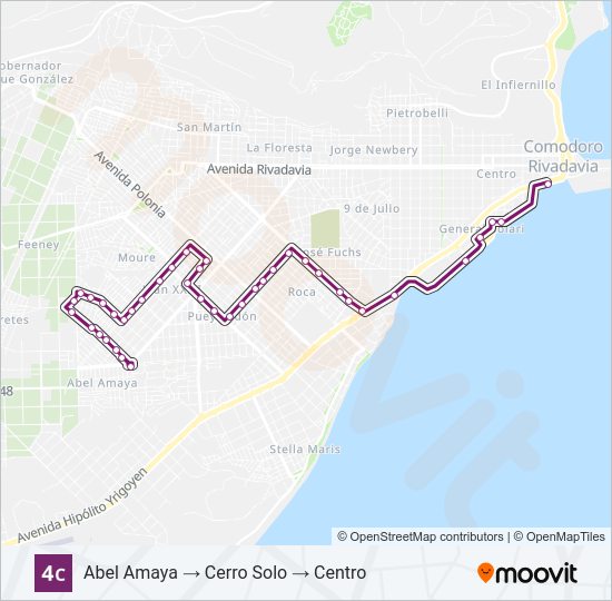 04C Bus Line Map