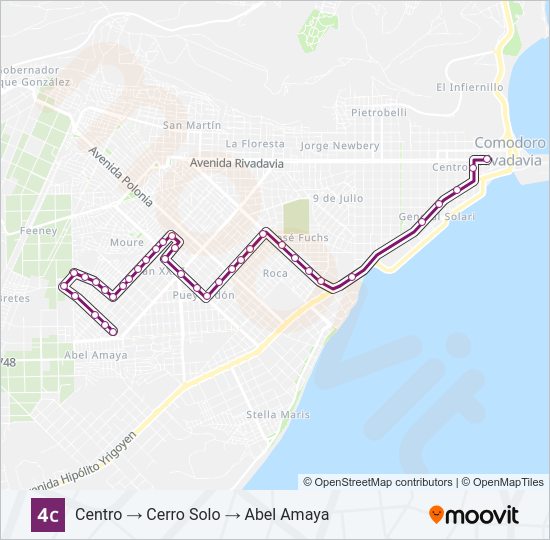04C Bus Line Map