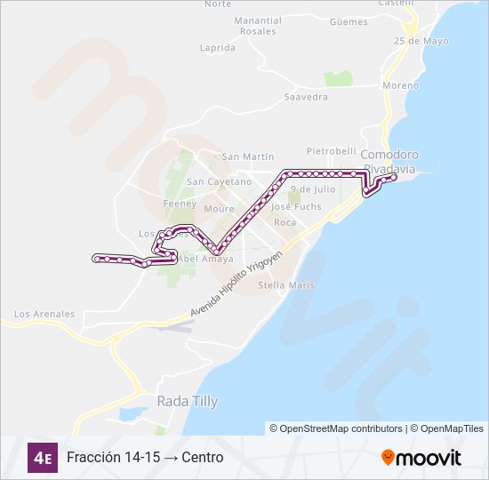 04E Bus Line Map