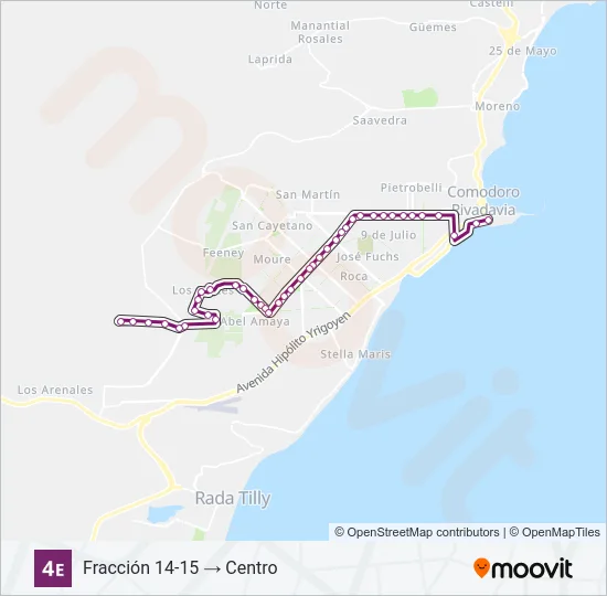 04E Bus Line Map
