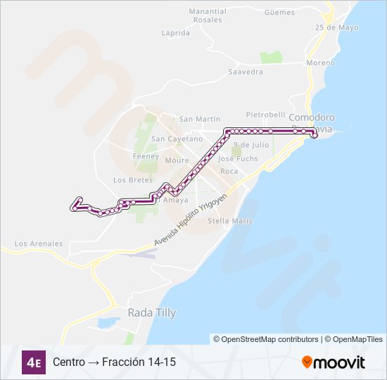 04E bus Line Map