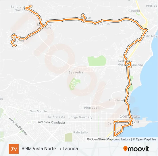 07V Bus Line Map