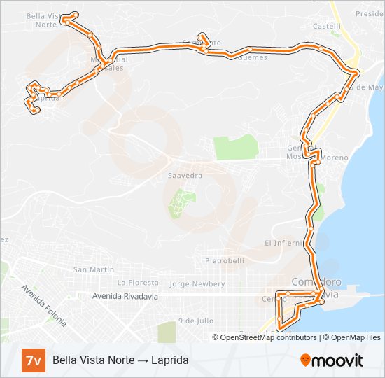 07V bus Line Map