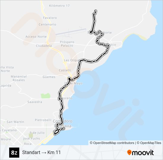 08Z Bus Line Map