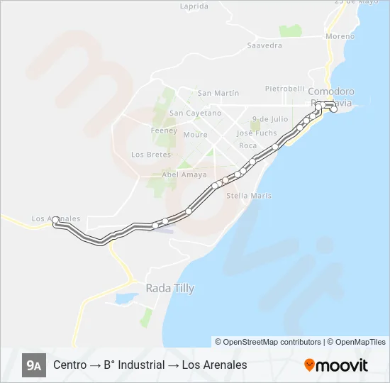 09A Bus Line Map