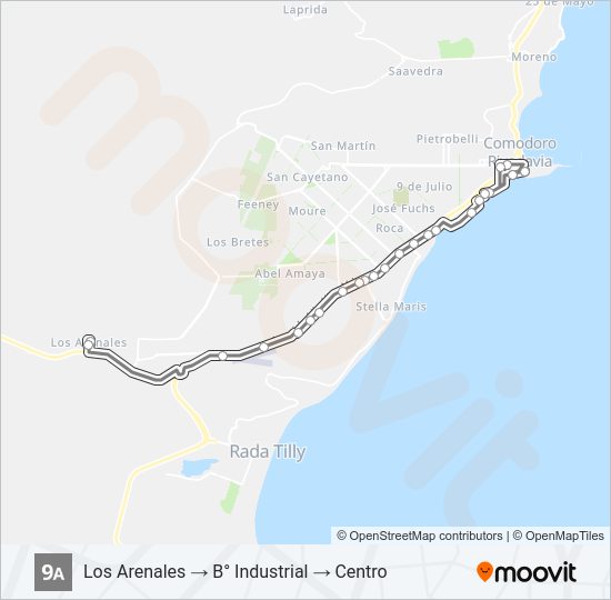 09A Bus Line Map