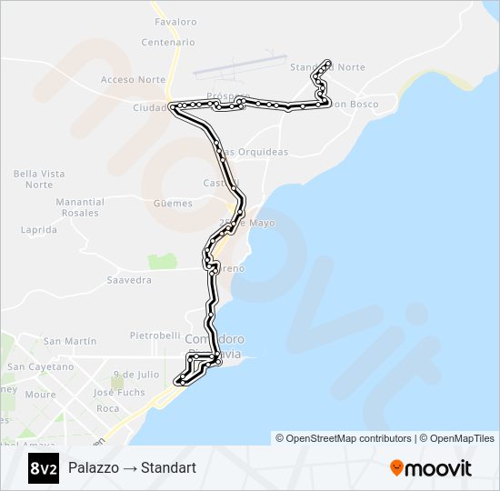 08V2 Bus Line Map