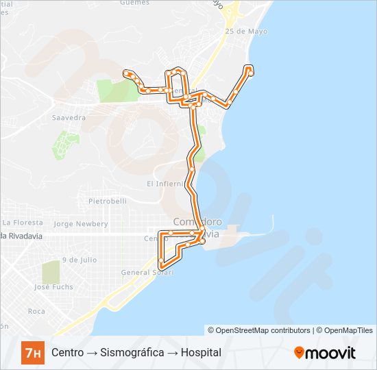 07H Bus Line Map