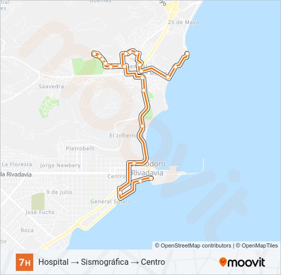 07H Bus Line Map