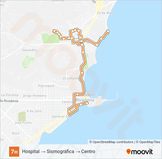 07H Bus Line Map