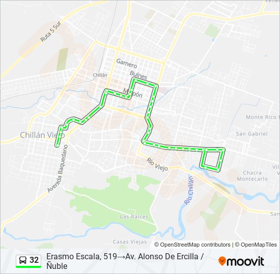 32 bus Line Map