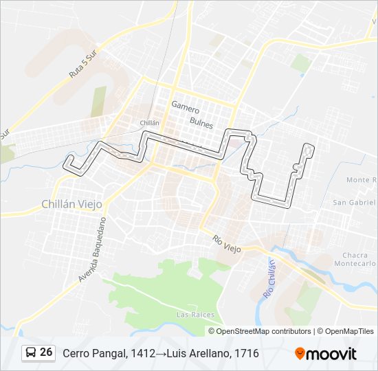 26 Bus Line Map