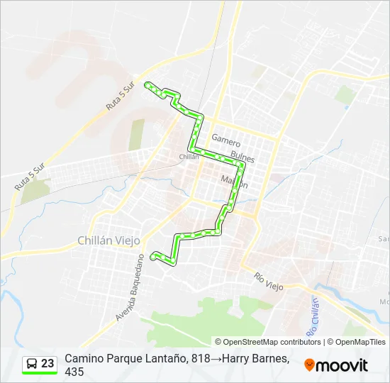 23 Bus Line Map