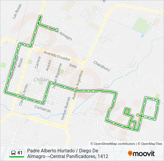 41 Bus Line Map