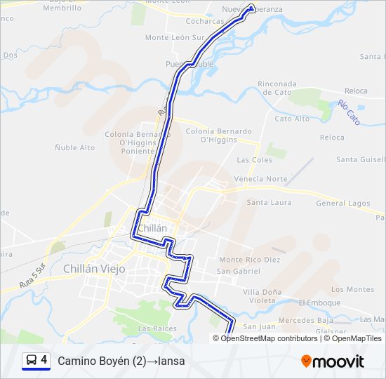 4 Bus Line Map