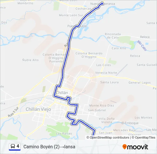4 Bus Line Map