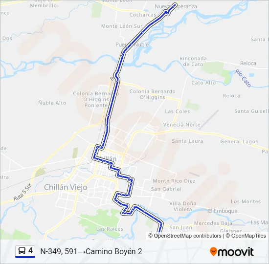 4 Bus Line Map