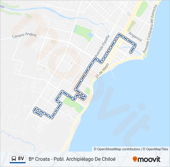 8V  Line Map