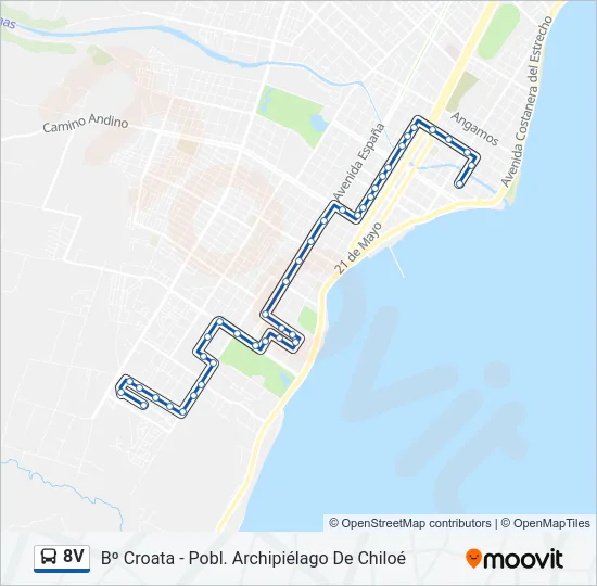 8V  Line Map