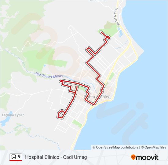 9 Bus Line Map