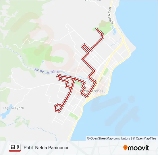 9 Bus Line Map