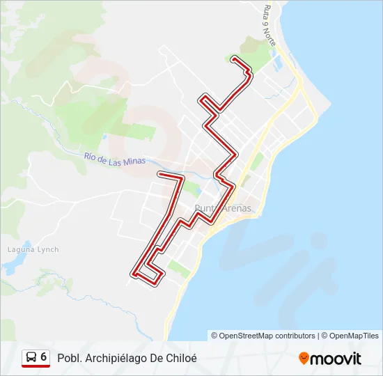6 Bus Line Map