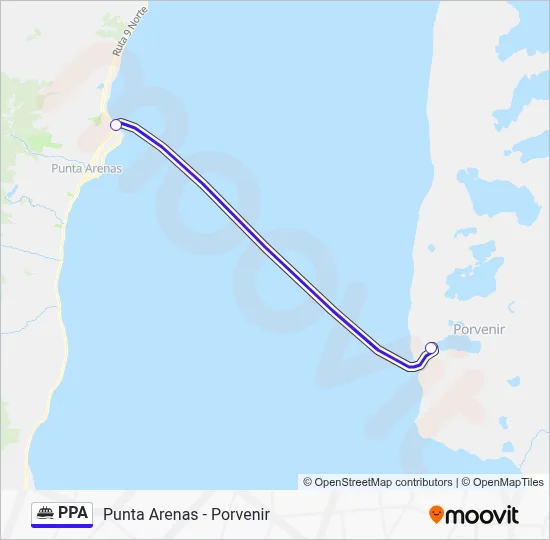 PPA Ferry Line Map