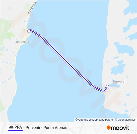 PPA Ferry Line Map