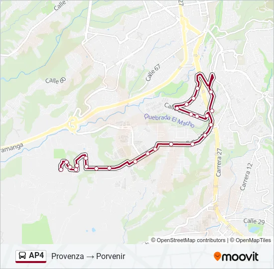 AP4 Bus Line Map