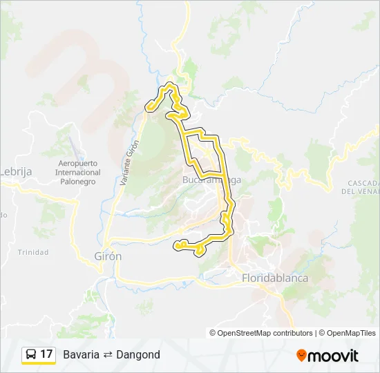 17 Bus Line Map