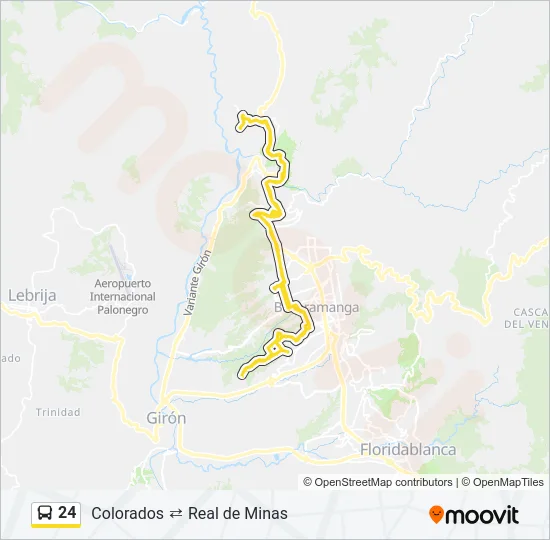 24 Bus Line Map