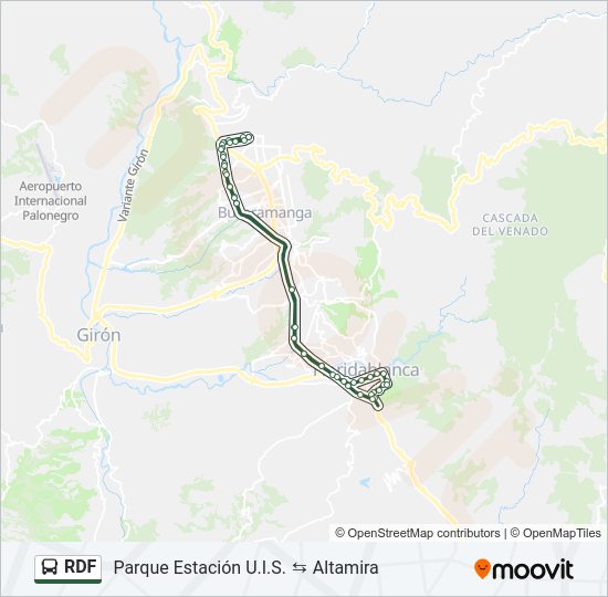Mapa de RDF de autobús