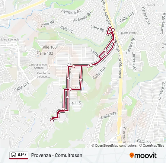 AP7  Line Map