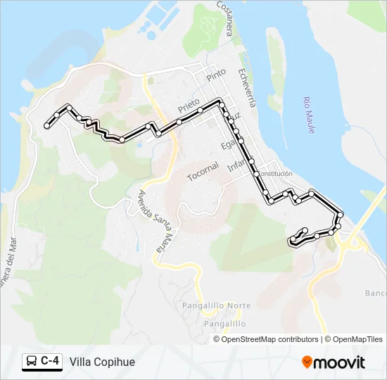 C-4 Bus Line Map